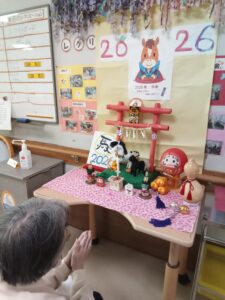 わかば苑お手製神社の登場！